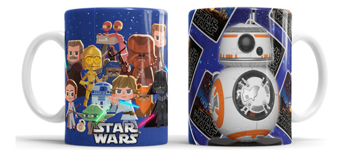 Kit Imprimible Plantillas Tazas Star Wars Sublimación M6