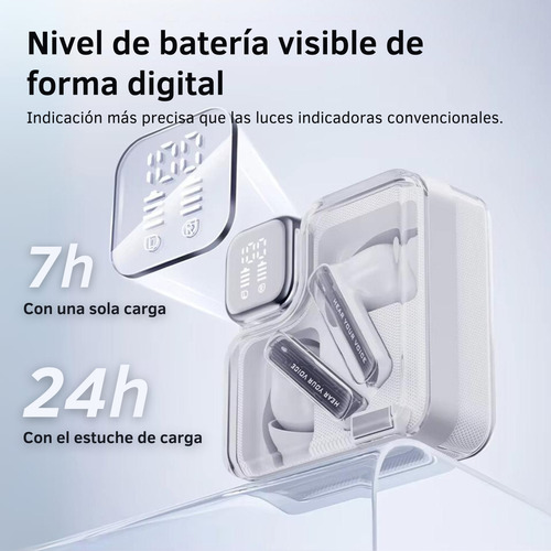 Auriculares Qcy Melobuds Neo T31 Blanco Tws Bluetooth 5.3