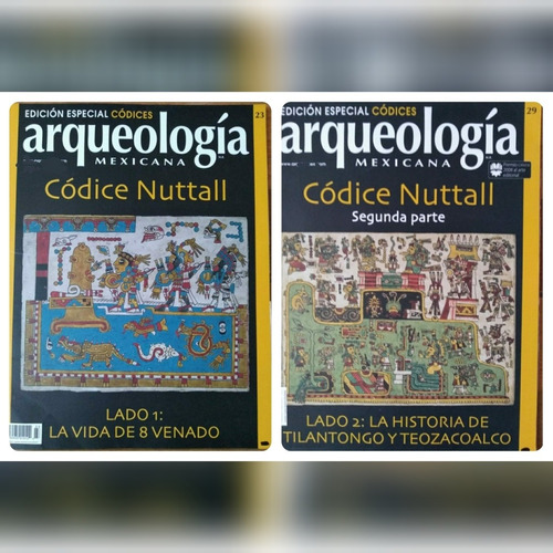 Arqueologia Mexicana Codigo Nuttall Parte 1 Y 2 Revistas New