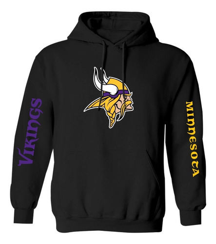 Sudadera Minnesota Vikings Estampado En Vinil