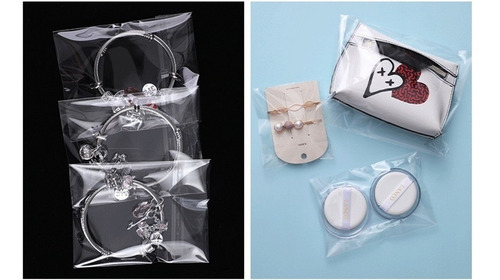 Bolsa adhesiva transparente 6x25 con 1000 unidades