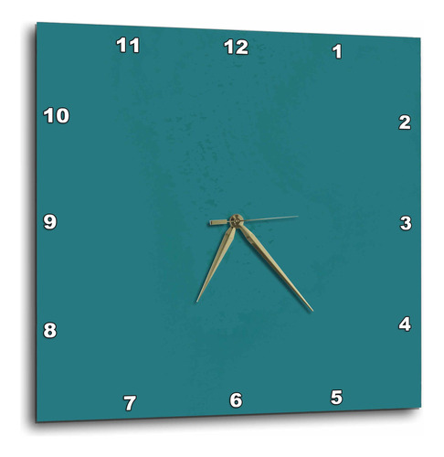 3drose Image Of Solid Teal Water Color - Wall Clock, 10 By .