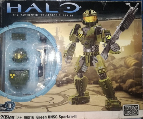 Mega Bloks Halo Green Unsc Spartan Ii Serie #96816