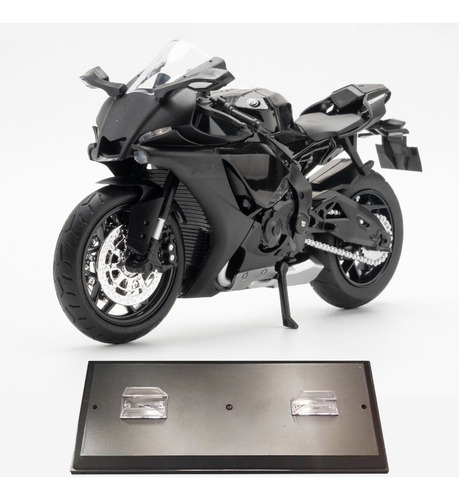 Yamaha Yzf R1 Miniatura Metal Moto Con Luces Y Sonido 1/12