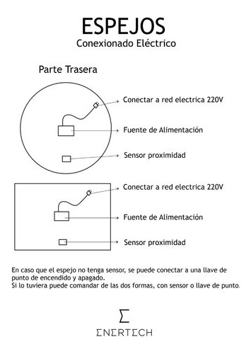 Espejo 90 X 80 Cm Iluminación Led Frontal Y Sensor Touch
