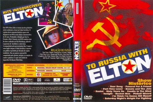 Dvd - Elton John - To Russia With Elton