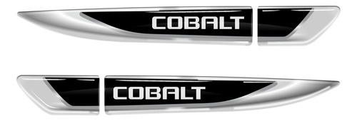 Par Emblema Adesivo Chevrolet Cobalt Aplique Lateral Res89
