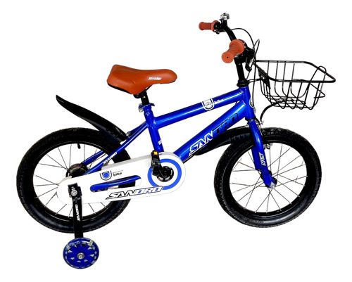 Bicicleta Aro 16 Azul Metalizada Sandro