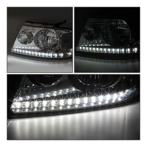 Faros Delanteros Par Led Lincoln Mark Lt 2006 2007 2008