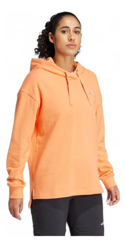 Polerón Mujer adidas Terrex Is7227 Hoodie Naranjo