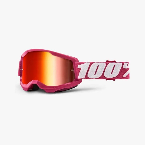 Antiparras 100% Strata 2 Fletcher Rosa Mirror Red Lens Color De La Lente Rojo