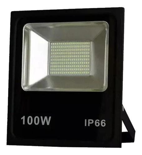 Refletor De Led Holofote 100w Bivolt Branco Frio Jardim