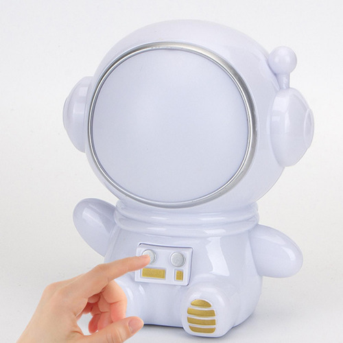 Astronaut Night Light Led Bedside Lamp Ornaments Gift Branco