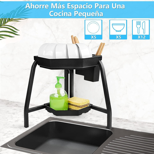 Escurridor Platos Fregadero Escurridor Trastes Plastico 2