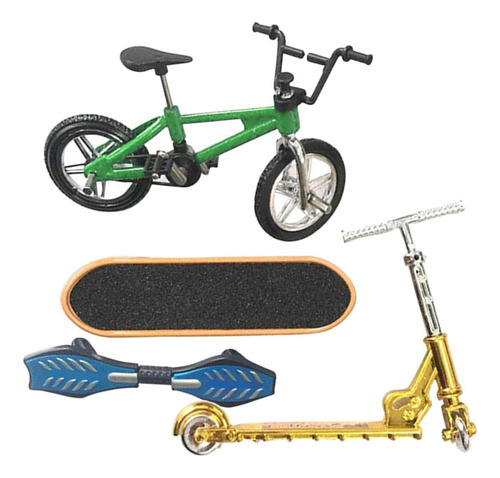 4 Piezas Finger Skateboard Bicicletas Finger Scooter Segundo