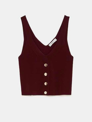 Top Tejido De Punto Zara