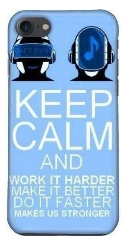 Funda Celular Daft Punk Keep Calm Azul Todos Los Cel