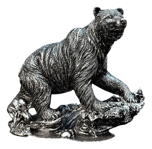 Estatuilla De Oso Moderno, Adorno De Resina, Obra De Arte,