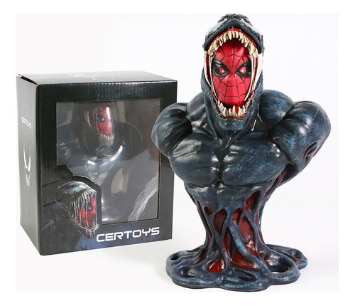 Colección De Modelos De Figuras De Busto De Spiderman Venom
