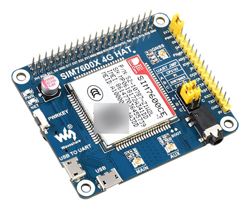 Módulo Hat Sim7600ce Cat-4 Para Raspberry Pi Waveshare