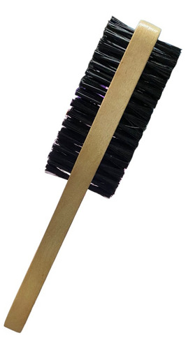 Cepillo Doble De Onda De Madera Natural Para Barbero 5pz Color Negro