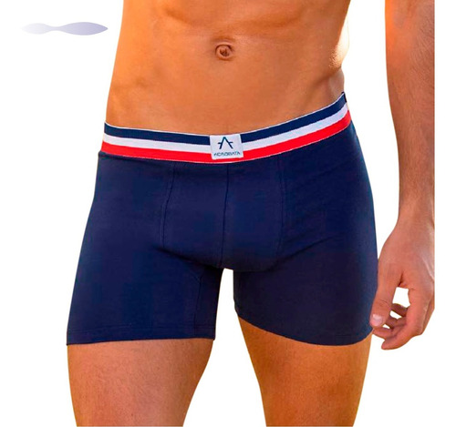 Boxer Hombre Acrobata Elastizado Liso S/3xl