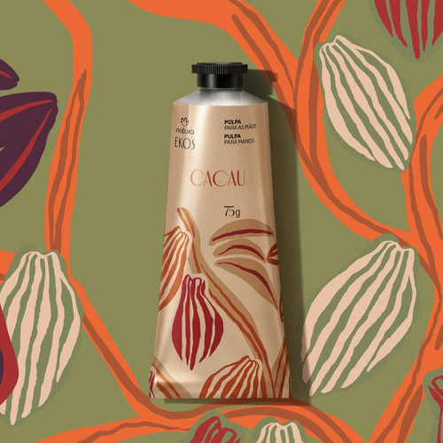 Crema Hidratante Para Manos Cacao Ekos 75 Gr Natura Cacao