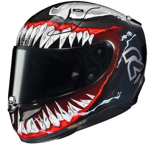 Casco Marvel Spider-Man Moto Hjc Rpha 11 Pro Venom 2
