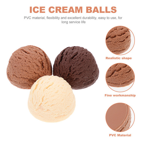 Helado Artificial De Simulación Para Decoración De Cafetería