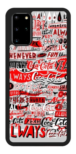 Funda Protector Para Samsung Coca Cola Letras Etiquetas Logo