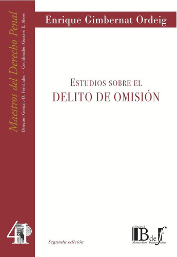 Estudios Sobre El Delito De Omision - Gimbernat Ordeig, Enri