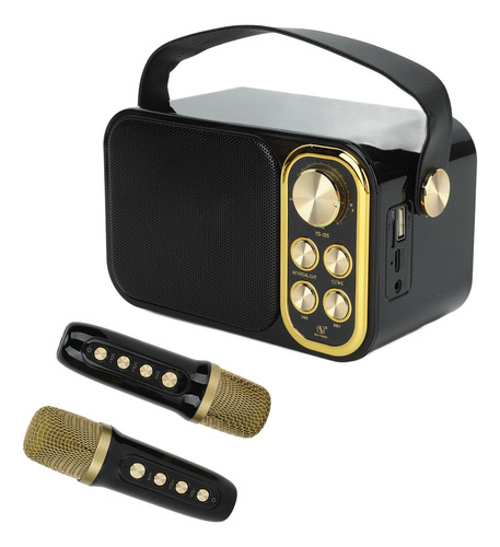 Máquina De Karaoke Para Cantar, 2 Micrófonos, Todo En Uno, P