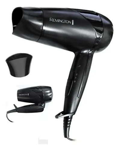 Secador de pelo Remington On The Go D1500 negro y verde