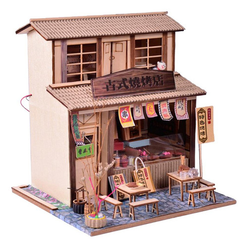 Casa De En Miniatura Con Muebles, Kits De Para Construir