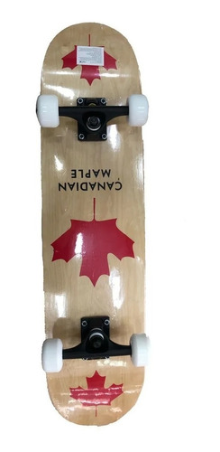Tabla Skate Board En Pino Canadiense Y Llantas En Goma