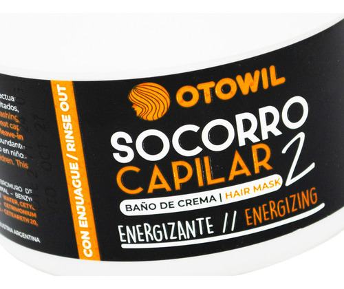 Otowil Socorro Capilar Baño De Crema Reparadora 250g