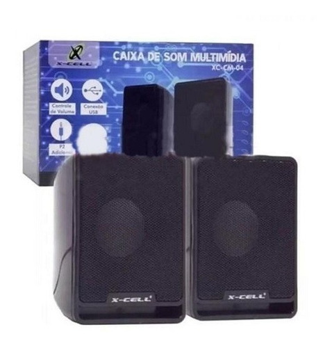 Caixa De Som (par) Usb 6w Rms Notebook Pc Xc-cm-04 X-cell