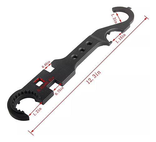 Herramienta Ar15 M4 M16 Tactico Rifle Airsoft Llave Desarme