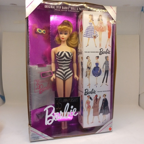 Barbie 35th Comemorativa Repro 1959 Ponytail Primeira Loira