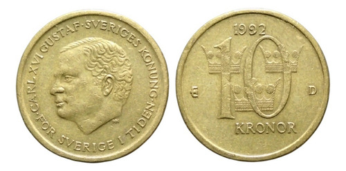 Nvs-moneda Suecia 10 Kronor 1992 - Ol2#2 (Usado)