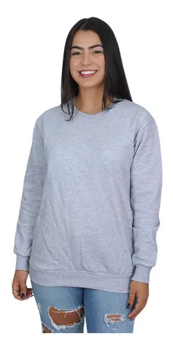 Moletom feminino sem capuz sale