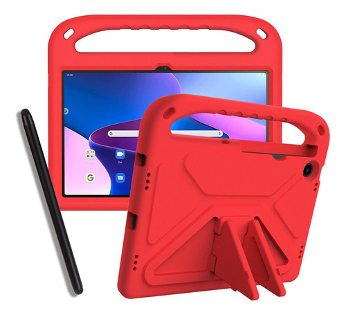 Funda De Tablet Roja Para Lenovo Tab M10 Plus