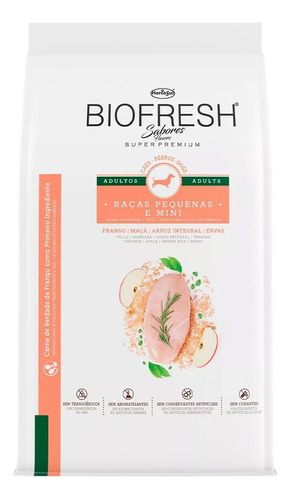 Alimento Biofresh Super Premium BIOFRESH para cão adulto de raça mini e pequena sabor frango em sacola de 1kg