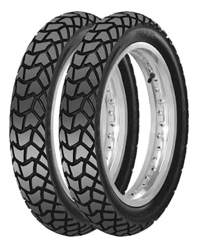 Par Pneu Maggion 90/90-19 + 110/90-17 +2 Camaras Bros Crosse