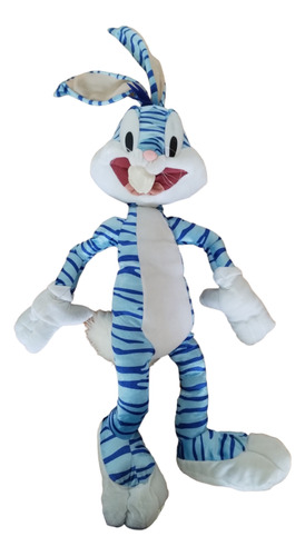 Peluche Grande Bugs Bunny Azul Looney Tunes Diseño Especial