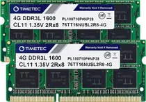 Comprar Kit De Memorias Ram Timetec, 2 X 4gb, Ddr3 1600mhz, Cl11  