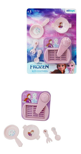 Brinquedo Para Criança Jogo De Cozinha Infantil Frozen 5 Pçs