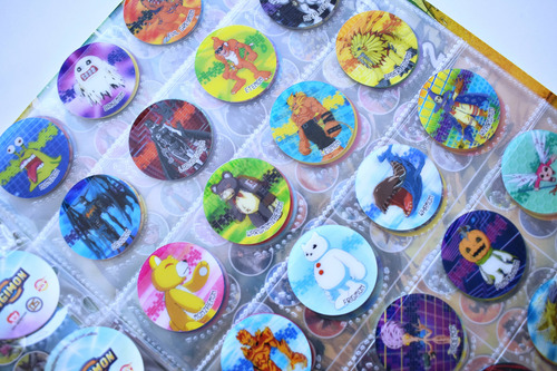 Digimon, Tazos Colección 1 & 2 + Coleccionador Digimon Taps