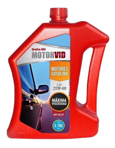 Aceite Motor Delta Oil Motorvid 25w60 Sg - Caja X 4 Galones