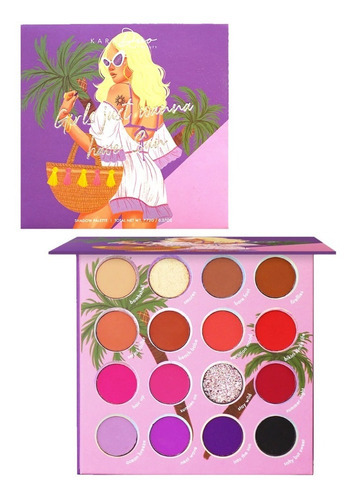 Paleta De Sombras Girls Just Wanna Have Sun De Kara Beauty